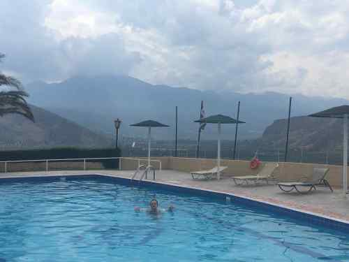 Chrissa camping pool view